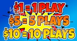 CRANE CLAW Bonus Multi Play Price Sticker Label Decal