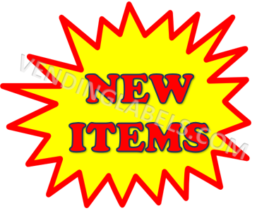 NEW ITEMS Label Display Card Candy Vending full vending