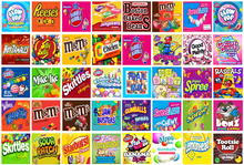 Load image into Gallery viewer, Candy Vending Labels Sticker no calorie EASY PEEL non-nutrition
