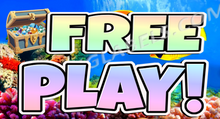 Load image into Gallery viewer, Ocean Treasure Theme Free Play Bonus Sticker Decal Crane Claw Machine 
