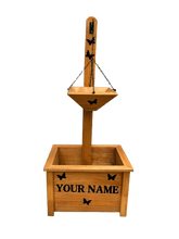Load image into Gallery viewer, Locally Handmade Solid Planter Box with Hanger Basket

