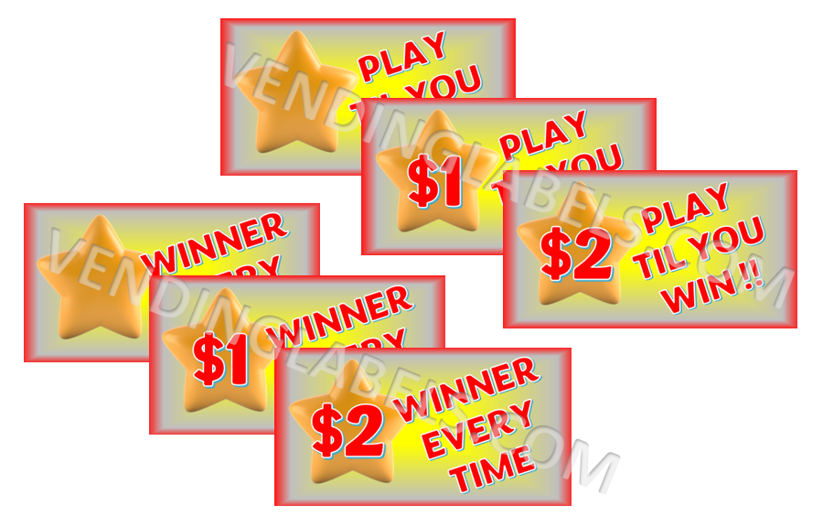 PLAY UNTIL WIN Sticker WINNER EVERY TIME Spanish available Price Vendi ...