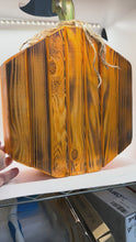 Load and play video in Gallery viewer, Large Hamdmade Wooden Pumpkin 14" tall 2 sided
