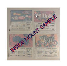 Load and play video in Gallery viewer, 4&quot; x 5&quot; INSIDE MOUNT Vending Label Sticker Decals NUTRITIONAL
