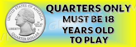 Must be 18 to Play Warning Sticker Decal Crane Claw Machine Quarters Only