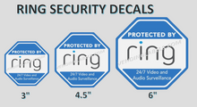 Load image into Gallery viewer, Die Cut Security Decals ADT Nest Ring Genaric Pick your size surv
