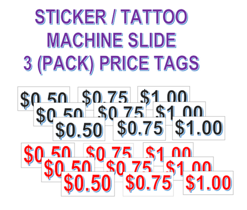 Slide Mech Price STICKERS VENDING MACHINE for Sticker Tattoo Machines