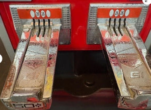 Quarter Pull Sticker Machine 3 PACK Slide Mech 4 slot Quarter Price STICKERS VENDING MACHINE for St ...