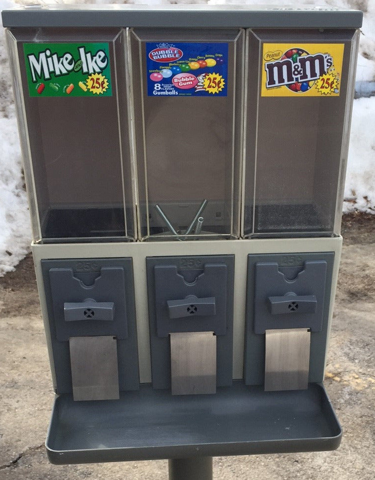 3) VENDSTAR 3000 Bulk Candy Machine Chute Doors & Springs