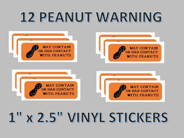 12 Laminated Vending Machine Candy Labels – 2.5" X 2.5" Cards With Nutrition Info