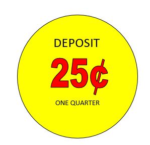 Price Stickers Classic VENDING MACHINE CANDY TOY STICKERS LABEL 2