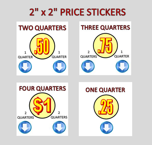 D & S Vending Inc - DS155 - Press Selection For Price Stickers- Works On  Most Machines