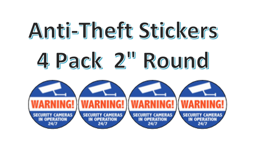 4 Pack ANTI-THEFT Security Stickers for Vending Candy Labels Machines ...