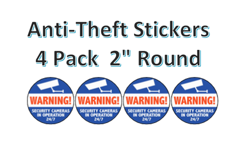 4 Pack ANTI-THEFT Security Stickers for Vending Candy Labels Machines 2