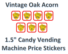 Load image into Gallery viewer, oak acorn price sticker
