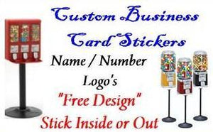 Business Cards Custom Sticker vending