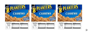 Cashews 2.5" x 2.5" Candy Vending Labels Sticker NUTRITION