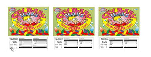 Cry Baby Tears 2.5" x 2.5" Candy Vending Labels Sticker NUTRITION