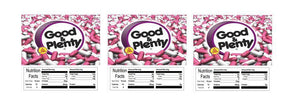 Good & Pleanty 2.5" x 2.5" Candy Vending Labels Sticker NUTRITION