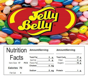 jellly belly beans candy Vending machine labels sticker