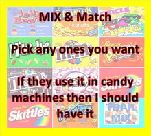 Load image into Gallery viewer, Vending candy machine Sticker NON NUTRITION OUTSIDE MOUNT
