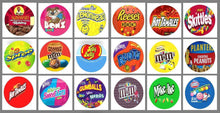Load image into Gallery viewer, ROUND Stickers NO PRICE for Vending Candy Labels Machines
