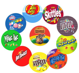 6 Pack 2" ROUND Stickers with PRICE for Vending Candy Labels Machines RND - Vending Labels