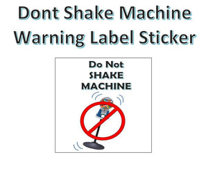 Do Not Shake Warning Stickers for Vending Candy Labels Gumball Machines