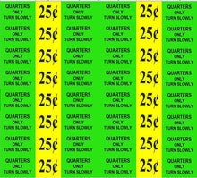 Load image into Gallery viewer, 8 Pack UTURN PRICE Stickers for Vending Candy Labels Machines GREEN 1 x 9&quot; - Vending Labels
